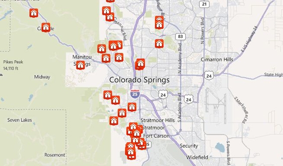 Search the Colorado Map for Listings